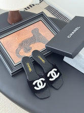 SLIPPER IN BLACK CALFSKIN MIX VELVET